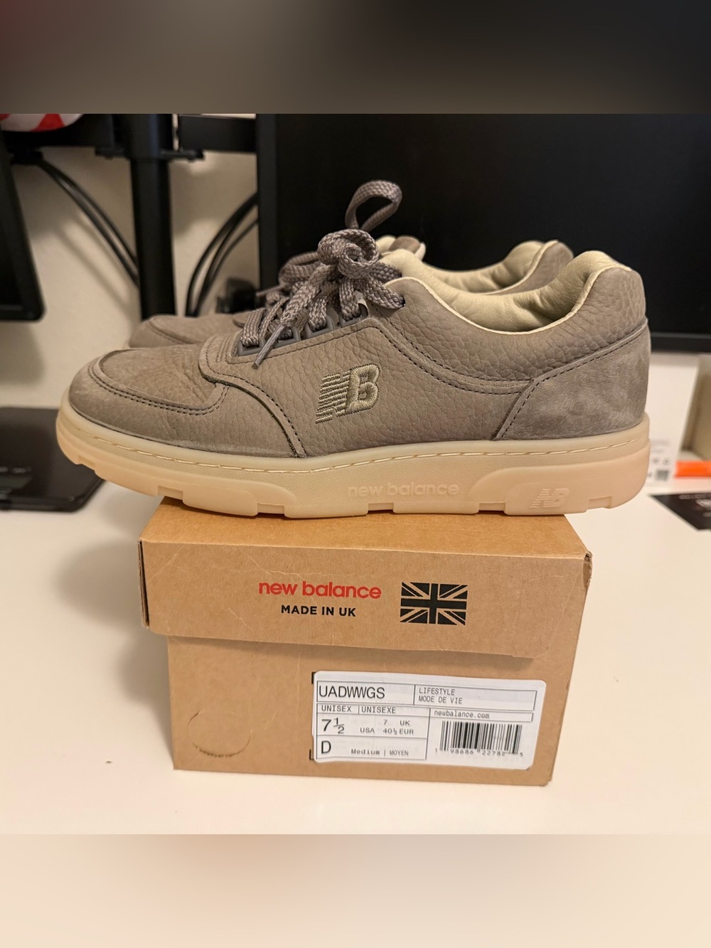 New Balance Made In UK Allerdale Roasted Cashew Castle Wall Sneakers Shoes 7.5/9